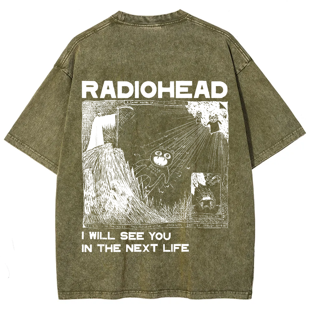 Unisex Vintage  Radiohead Band t-Shirt