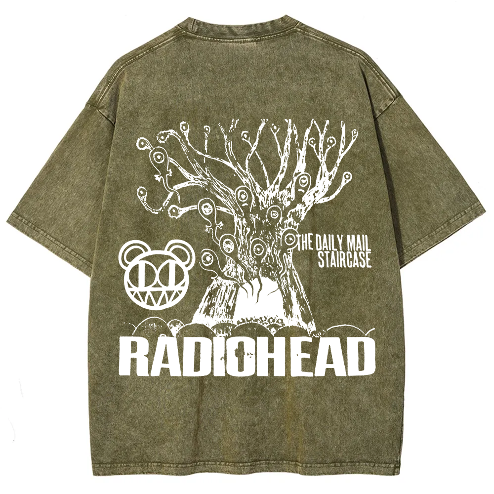 Unisex Vintage  Radiohead Band t-Shirt
