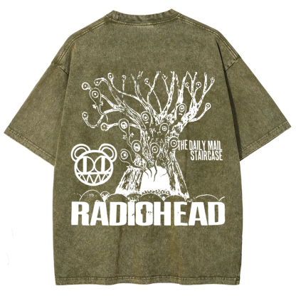 Unisex Vintage  Radiohead Band t-Shirt