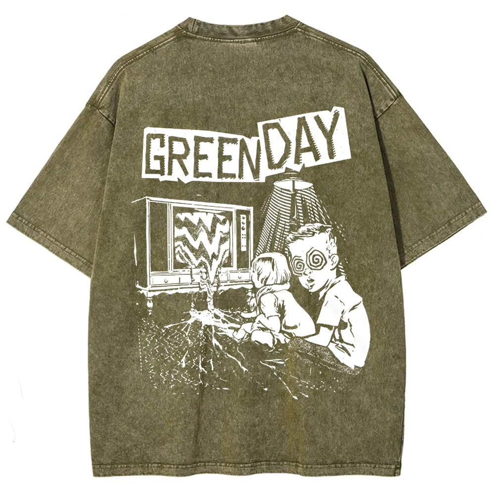 Unisex Vintage Green Day Band t-Shirt
