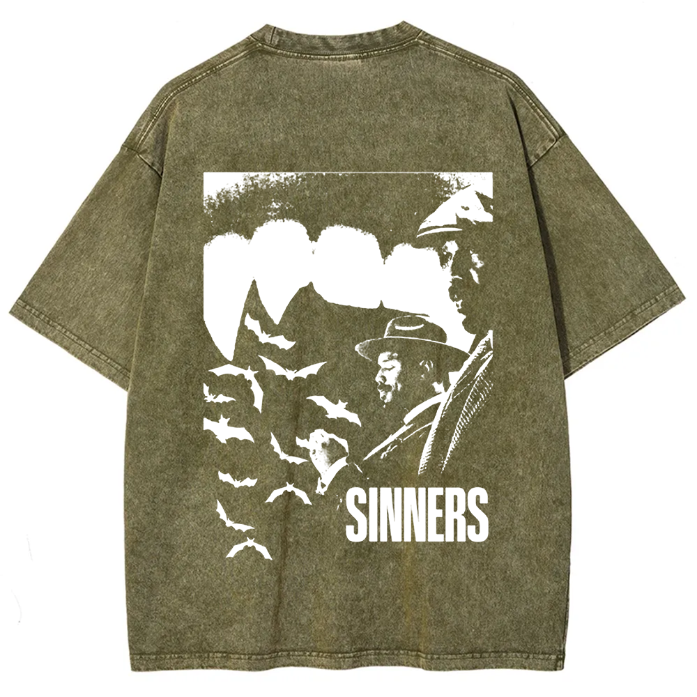 Unisex Vintage Sinners 2025 Horror Movie t-Shirt