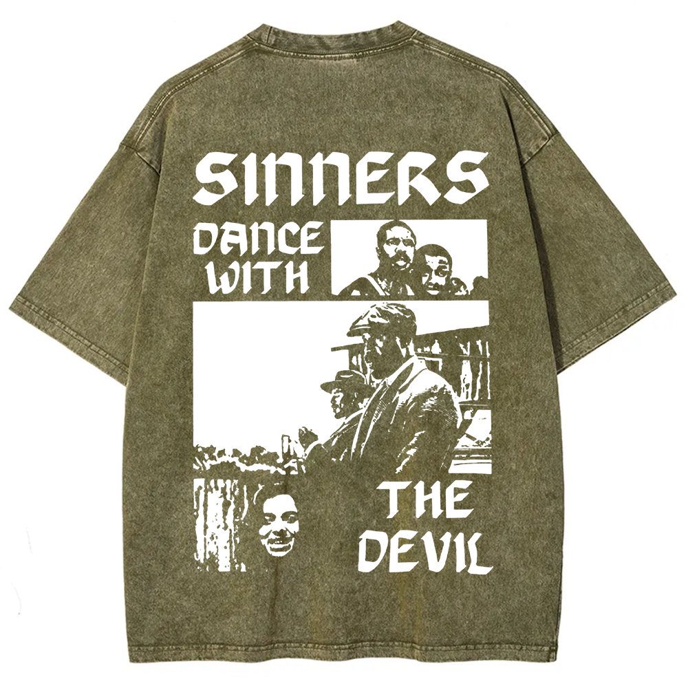 Unisex Vintage Sinners Horror Movie t-Shirt