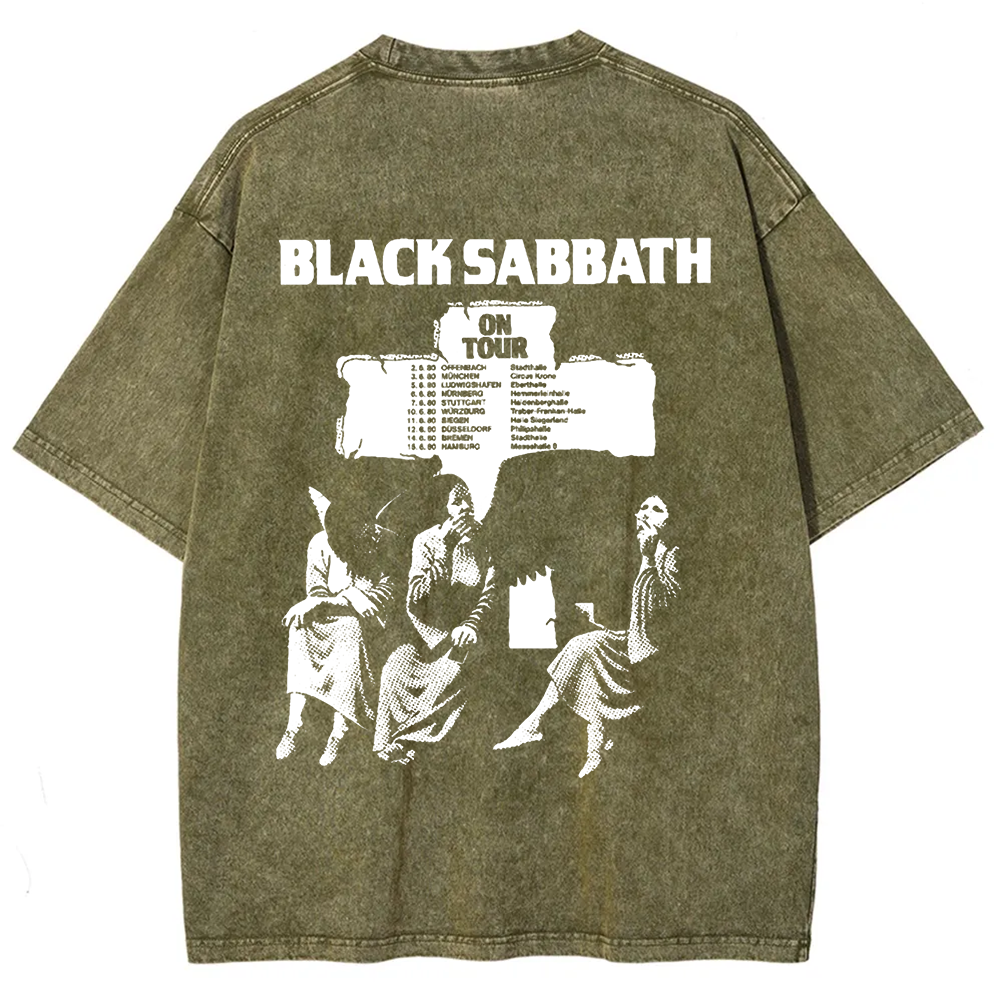 Unisex Vintage  Black Sabbath Band t-Shirt