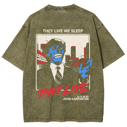Unisex Vintage They Live horror movie  t-Shirt