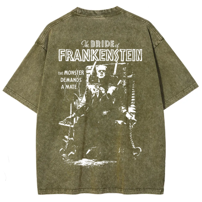 Unisex Vintage Bride of Frankenstein Horror Movie t-Shirt