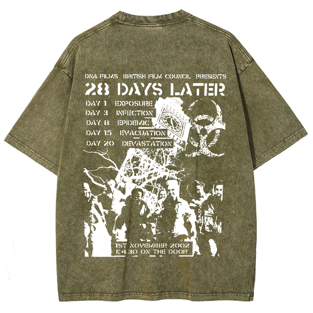 Unisex Vintage 28 Days Later Horror Movie  t-Shirt