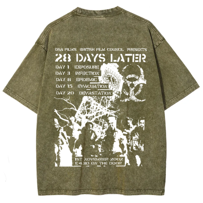Unisex Vintage 28 Days Later Horror Movie  t-Shirt
