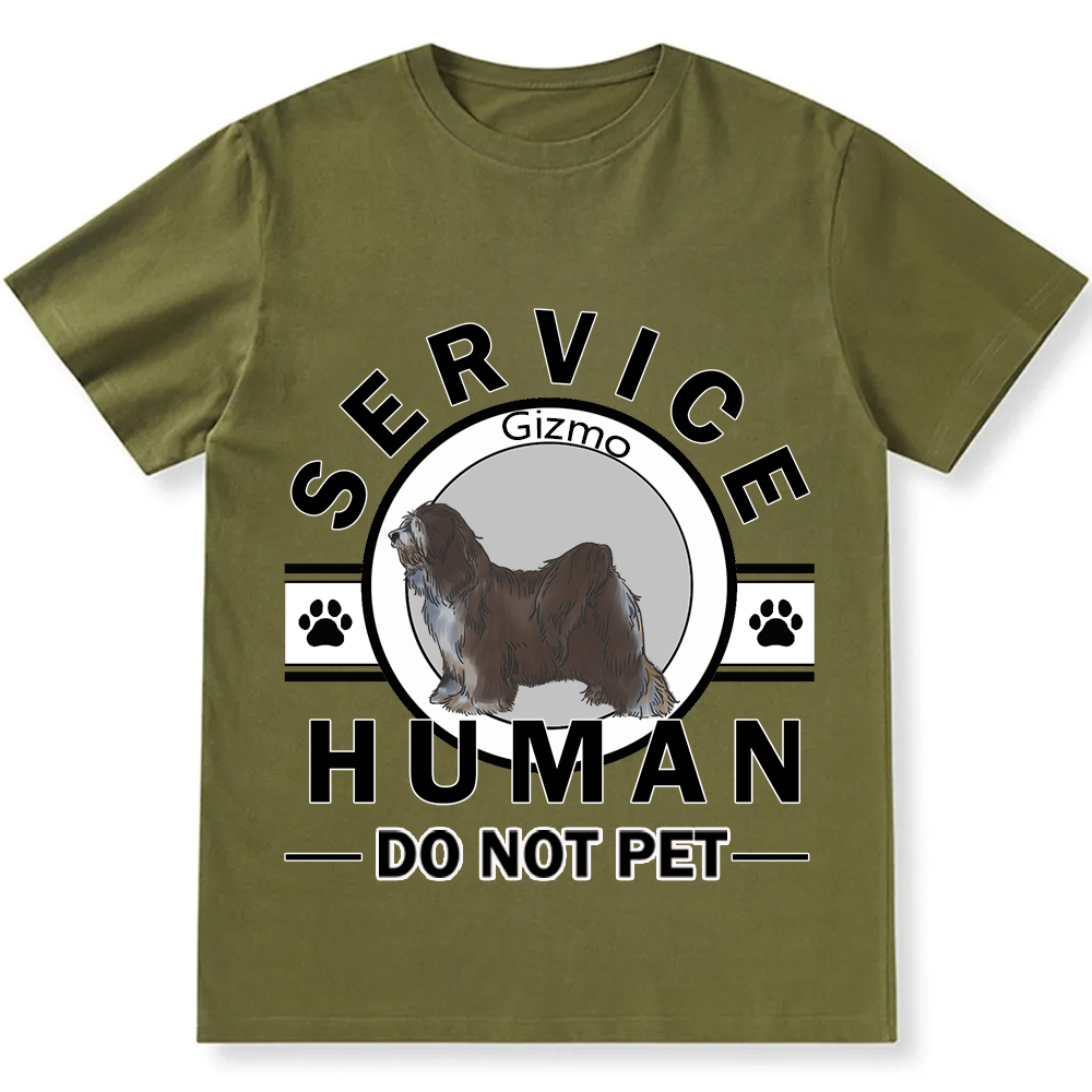 Service Human, Do Not Pet - Personalized Custom Unisex  T-shirt