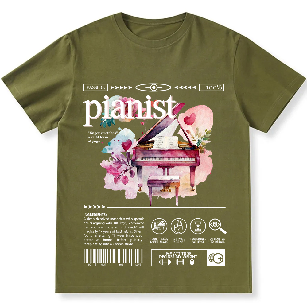 Pianist Unisex Fit Cotton T-Shirt wearishow