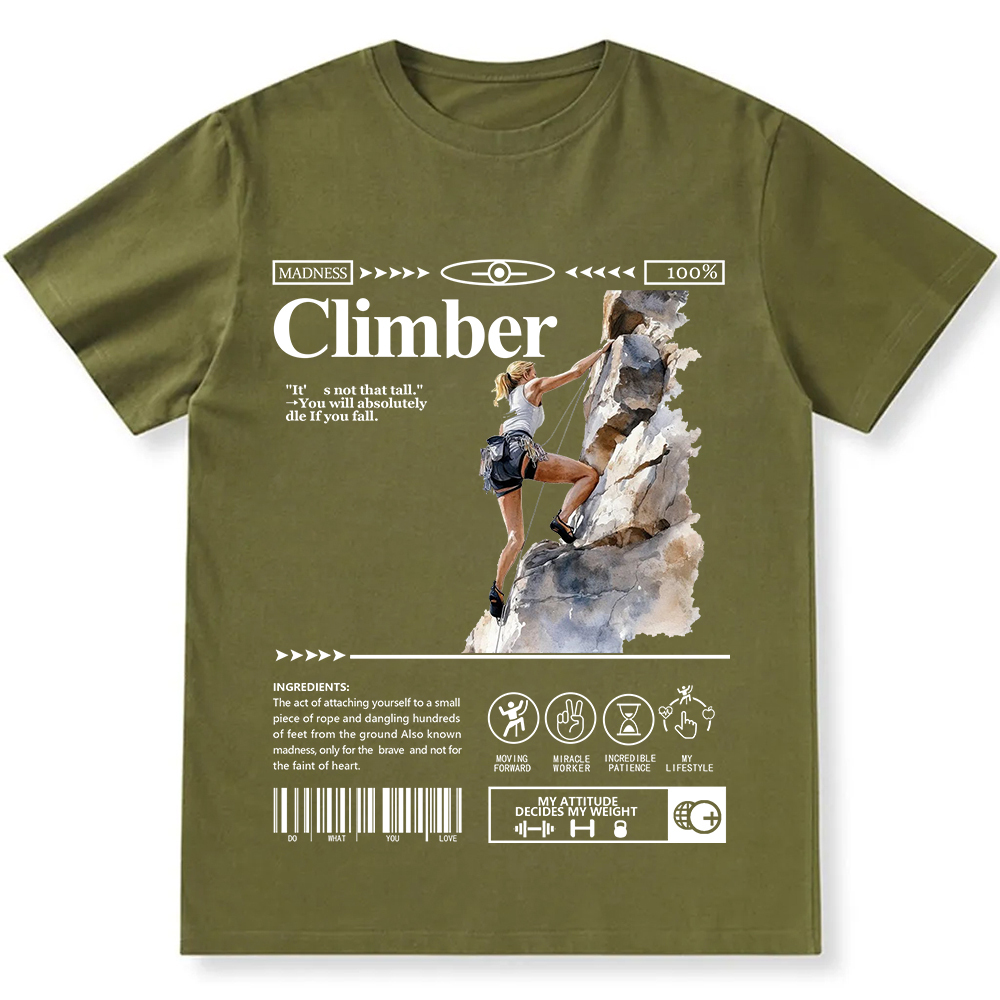 Climber Unisex Fit Cotton T-Shirt wearishow