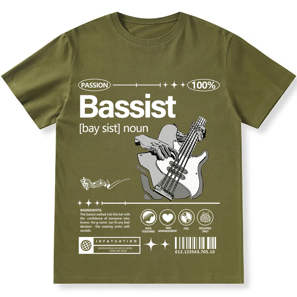 Bassist Unisex Fit Cotton T-Shirt wearishow