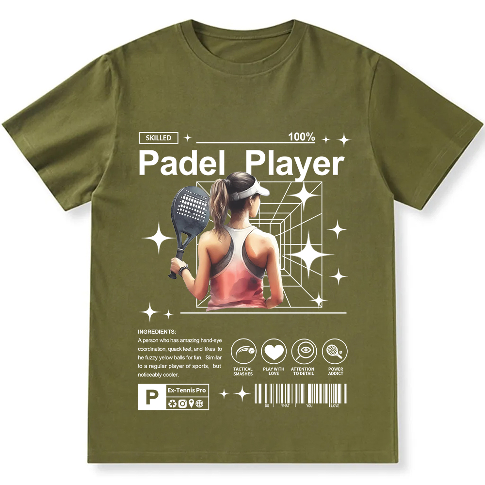 Padel Player Unisex Fit Cotton T-Shirt wearishow