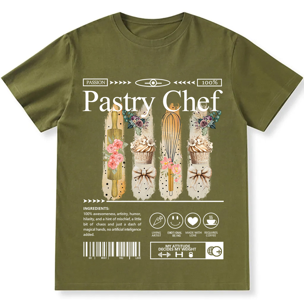 Pastry Chef Unisex Fit Cotton T-Shirt wearishow
