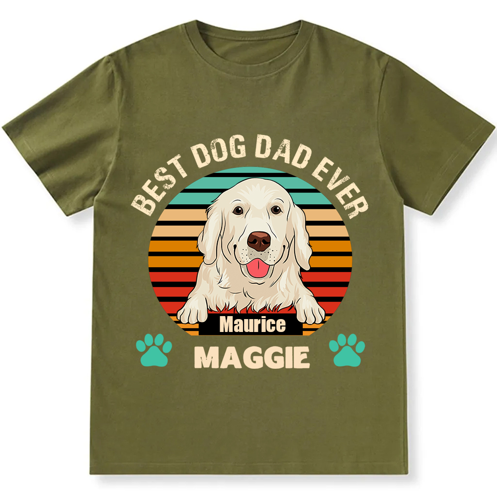 Best Dog Mom and Dad Ever- Personalized Custom Unisex T-shirt