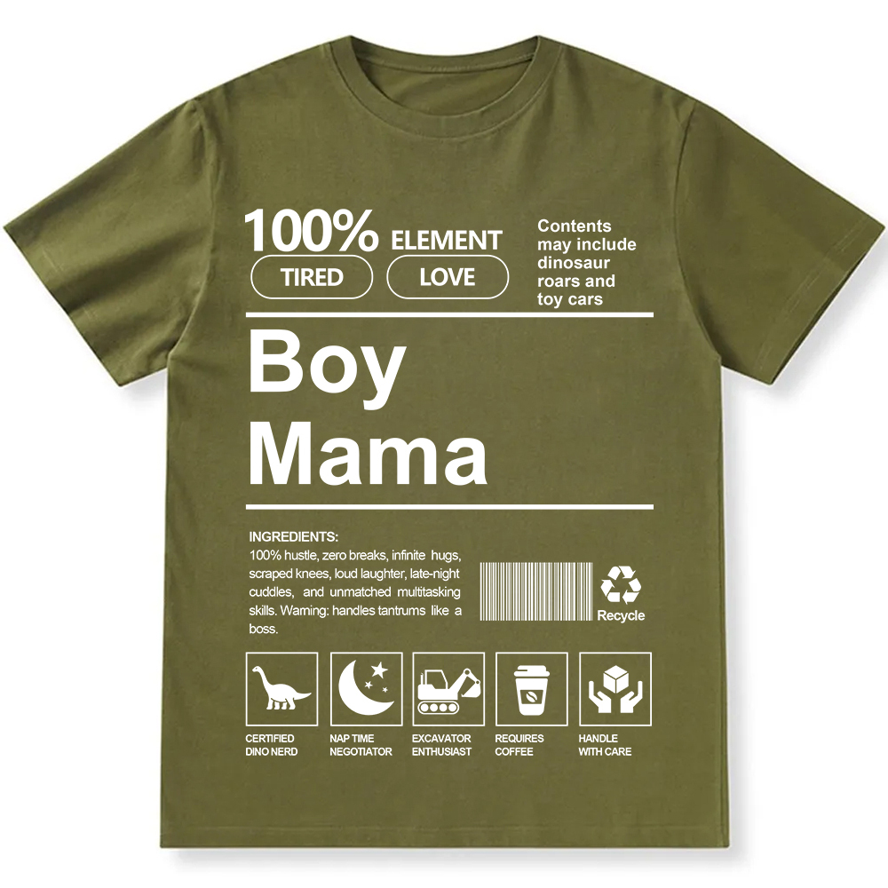 Boy Mama Unisex Fit Cotton T-Shirt wearishow