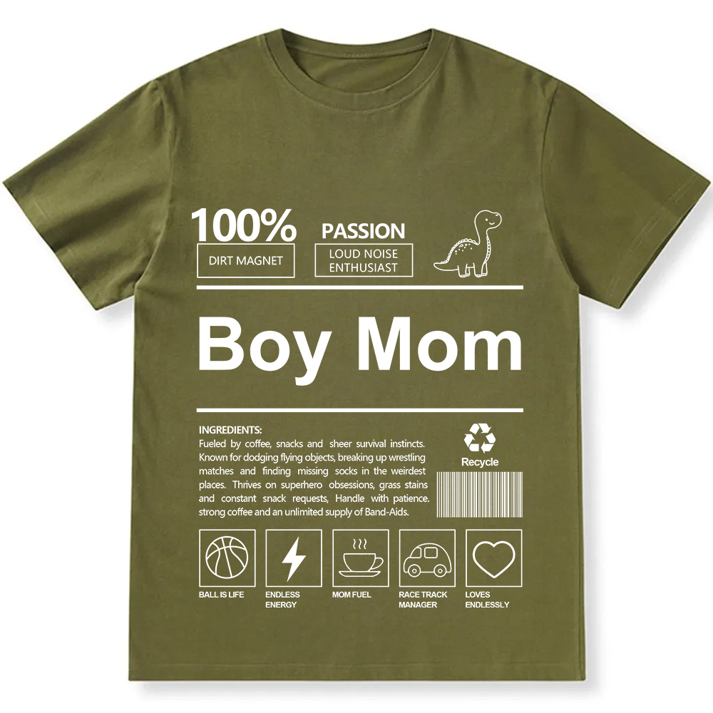 Boy Mom Unisex Fit Cotton T-Shirt wearishow