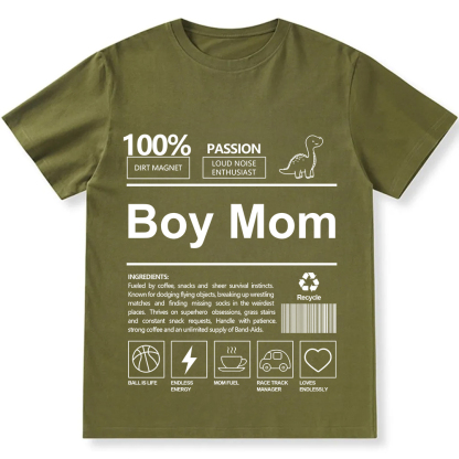 Boy Mom Unisex Fit Cotton T-Shirt wearishow