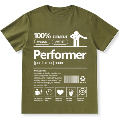 Performer Unisex Fit Cotton T-Shirt wearishow