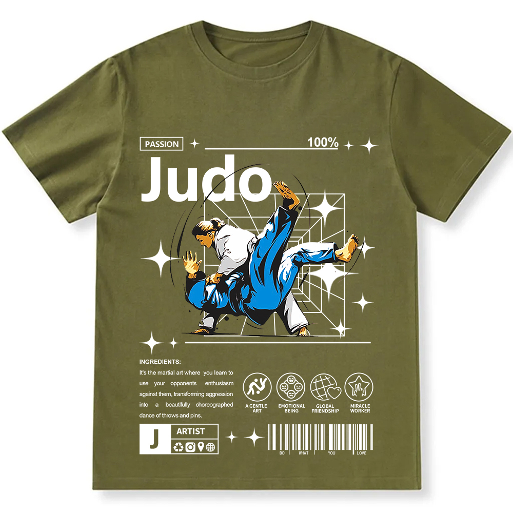 Judo Unisex Fit Cotton T-Shirt wearishow