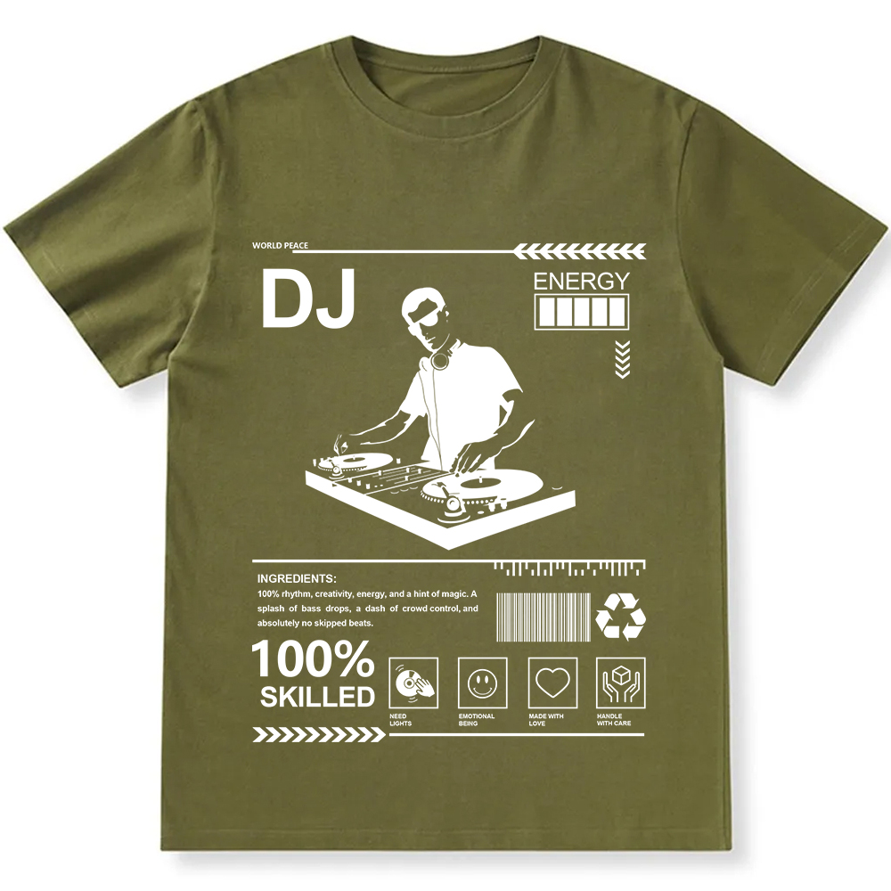 DJ Unisex Fit Cotton T-Shirt wearishow