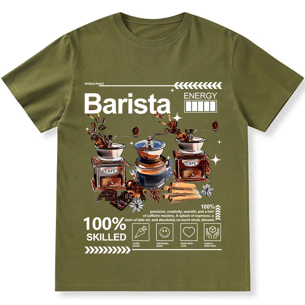 Barista  Unisex Fit Cotton T-Shirt wearishow