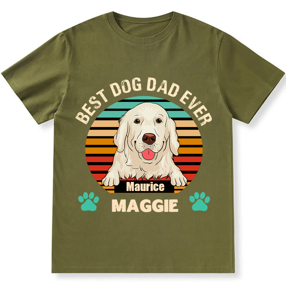 Best Dog Mom and Dad Ever- Personalized Custom Unisex T-shirt