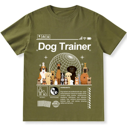 Dog Trainer Unisex Fit Cotton T-Shirt wearishow