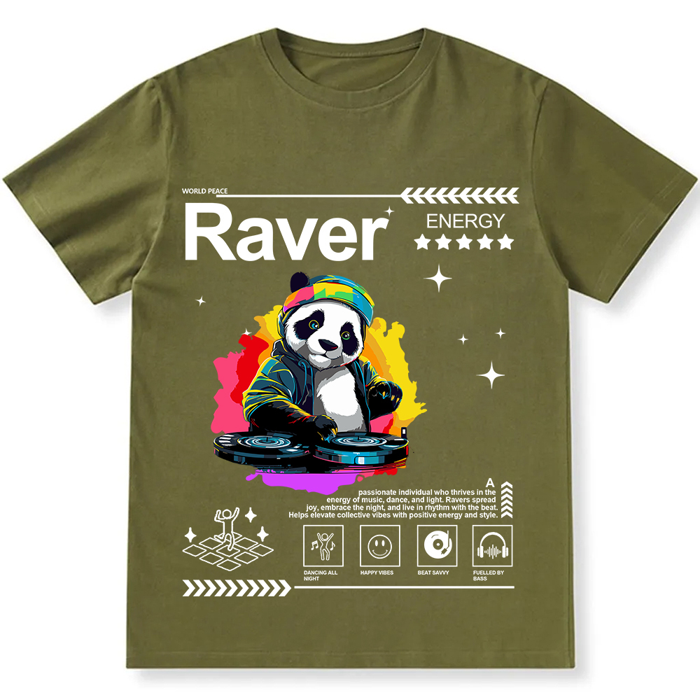 Raver Unisex Fit Cotton T-Shirt wearishow