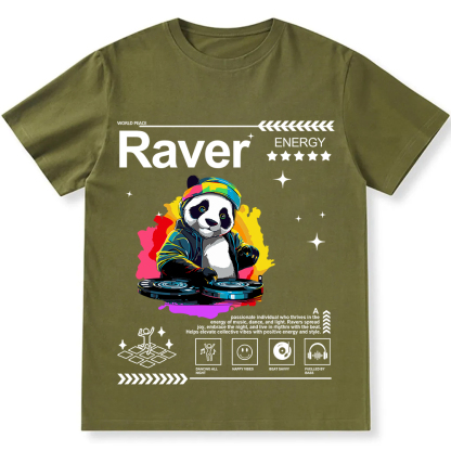 Raver Unisex Fit Cotton T-Shirt wearishow