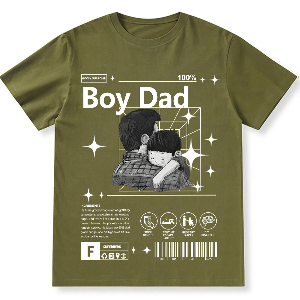 Boy Dad Unisex Fit Cotton T-Shirt wearishow