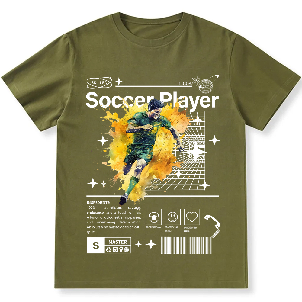 Soccer Player Unisex Fit Cotton T-Shirt wearishow