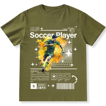 Soccer Player Unisex Fit Cotton T-Shirt wearishow