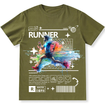 Runner Unisex Fit Cotton T-Shirt wearishow