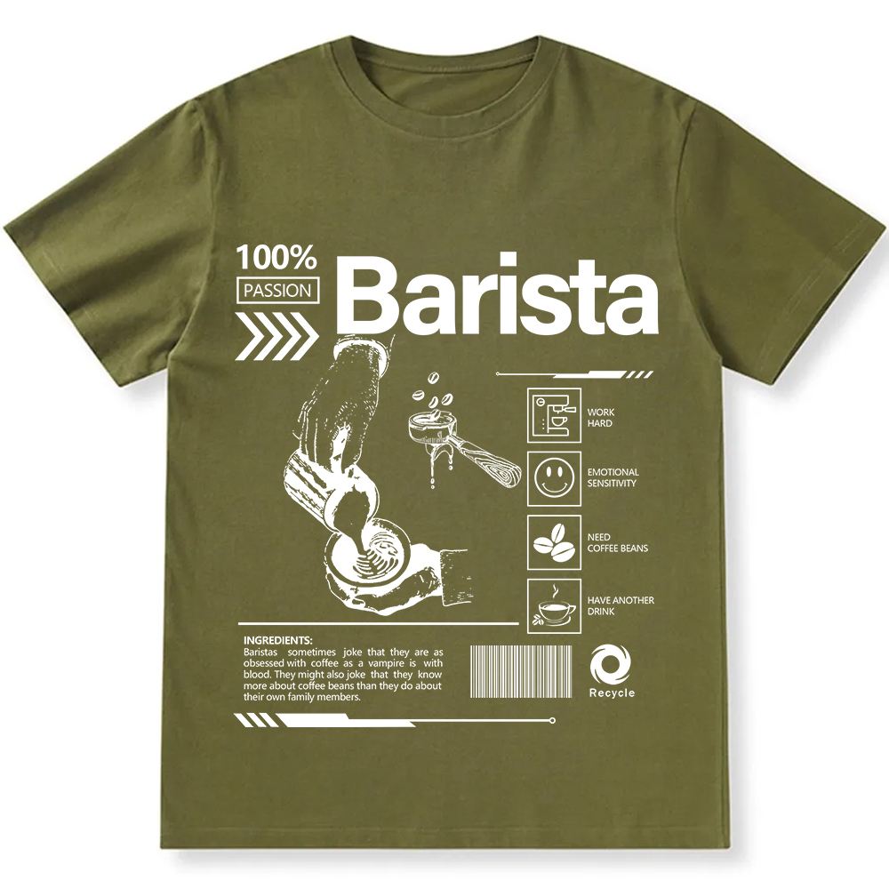 Barista  Unisex Fit Cotton T-Shirt wearishow