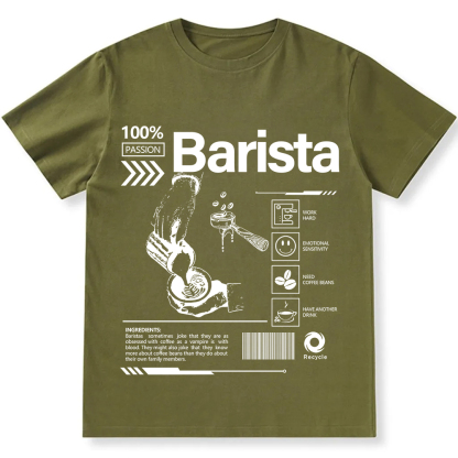 Barista  Unisex Fit Cotton T-Shirt wearishow