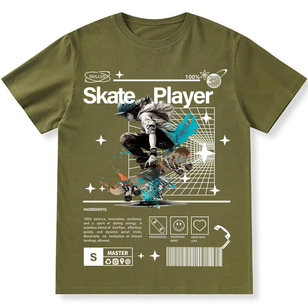 Skate Player Unisex Fit Cotton T-Shirt wearishow