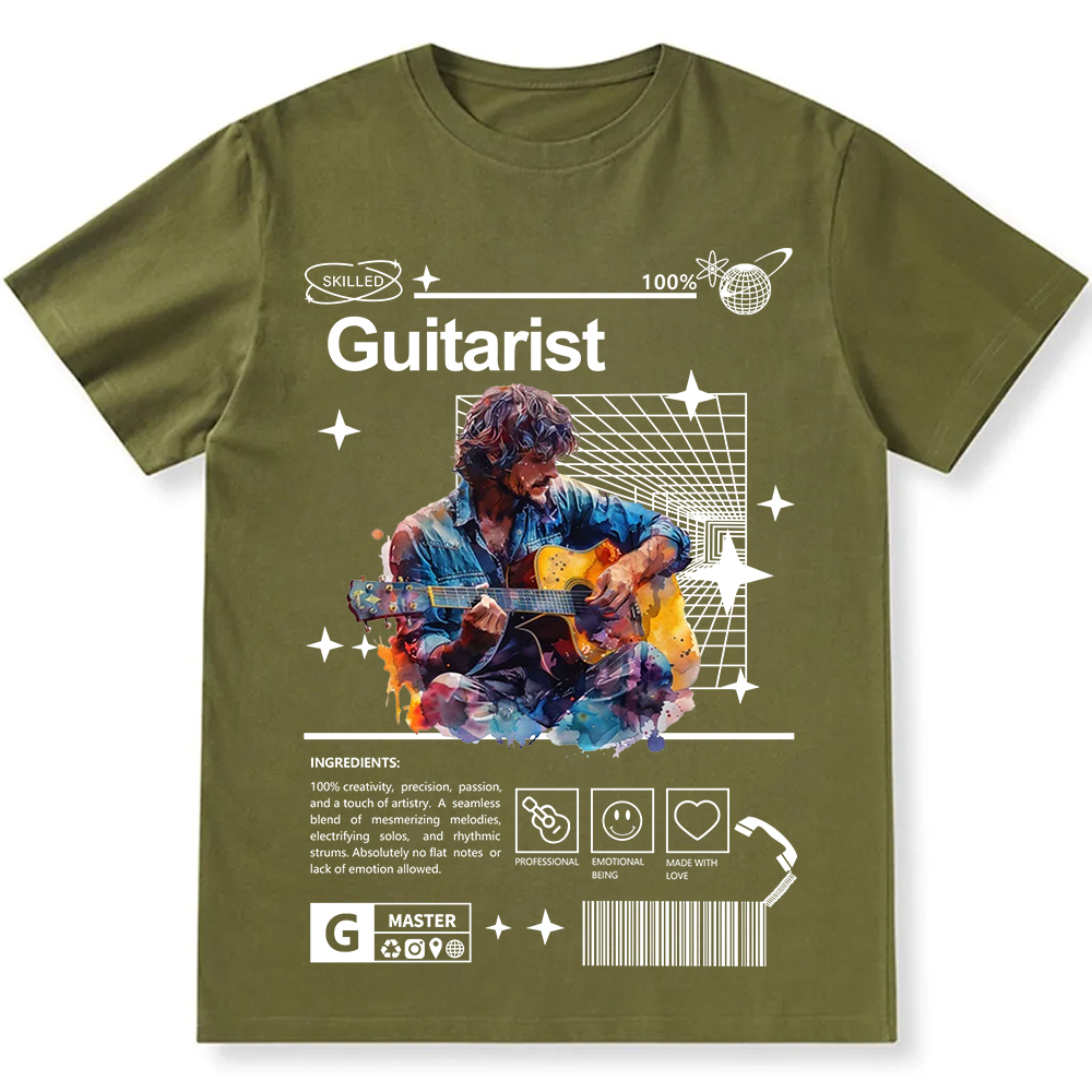 Guitarist Unisex Fit Cotton T-Shirt wearishow