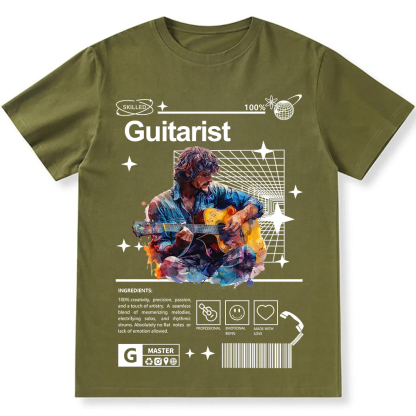 Guitarist Unisex Fit Cotton T-Shirt wearishow