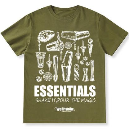 Bartender Essentials Unisex Fit Cotton T-Shirt wearishow