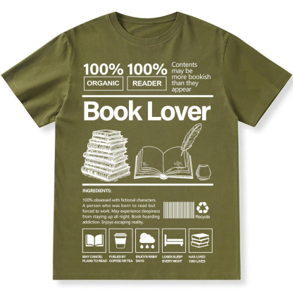 Book Lover Unisex Fit Cotton T-Shirt wearishow