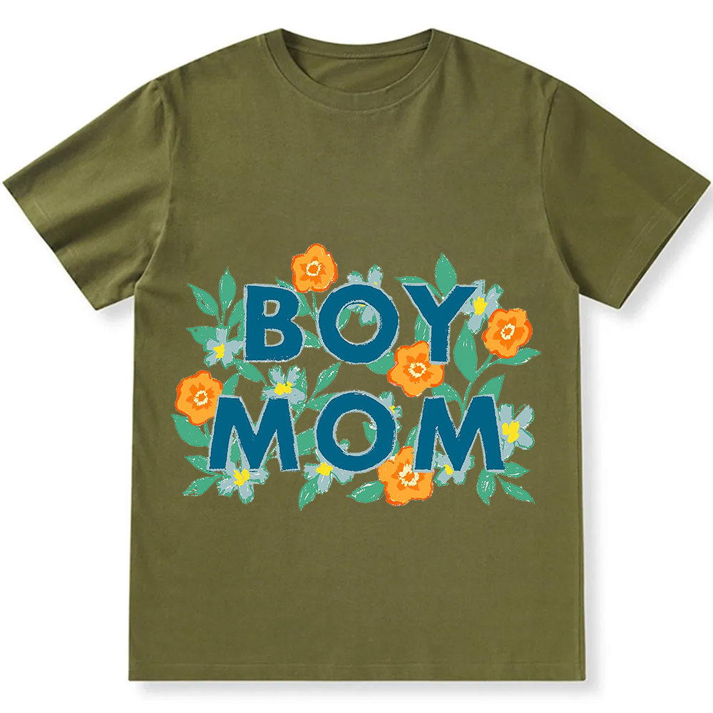 Boy Mom Unisex Fit Cotton T-Shirt wearishow