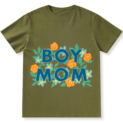 Boy Mom Unisex Fit Cotton T-Shirt wearishow