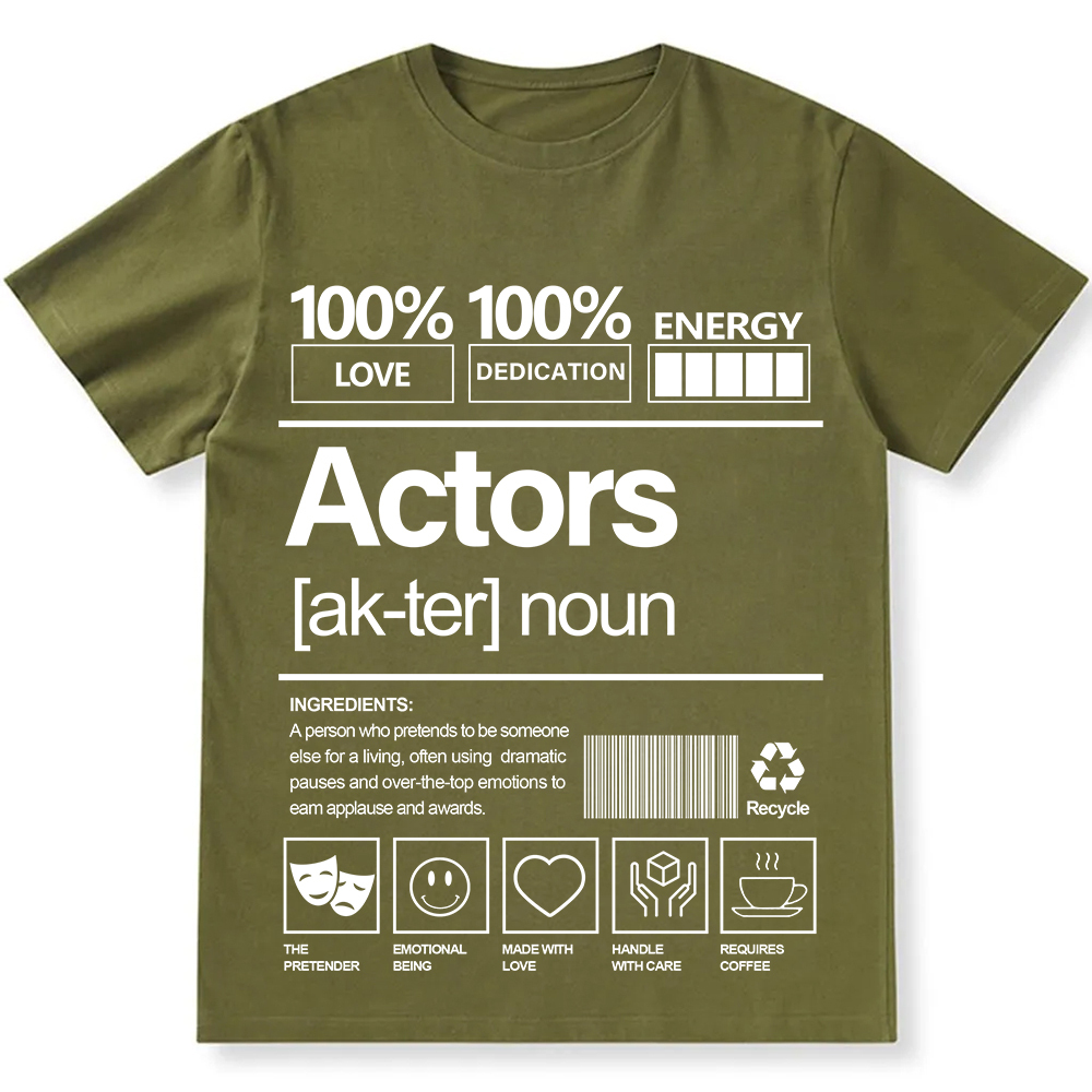 Actors Unisex Fit Cotton T-Shirt wearishow