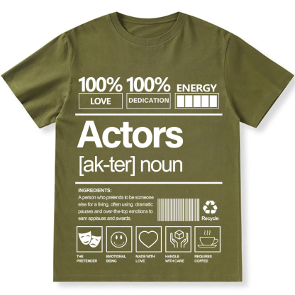 Actors Unisex Fit Cotton T-Shirt wearishow