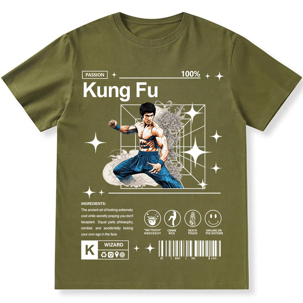 Kung Fu Unisex Fit Cotton T-Shirt wearishow