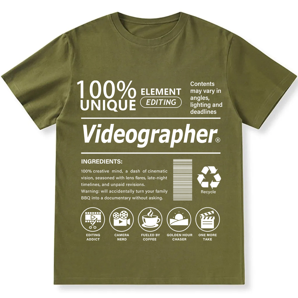 Videographer Unisex Fit Cotton T-Shirt wearishow