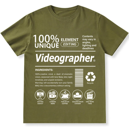 Videographer Unisex Fit Cotton T-Shirt wearishow