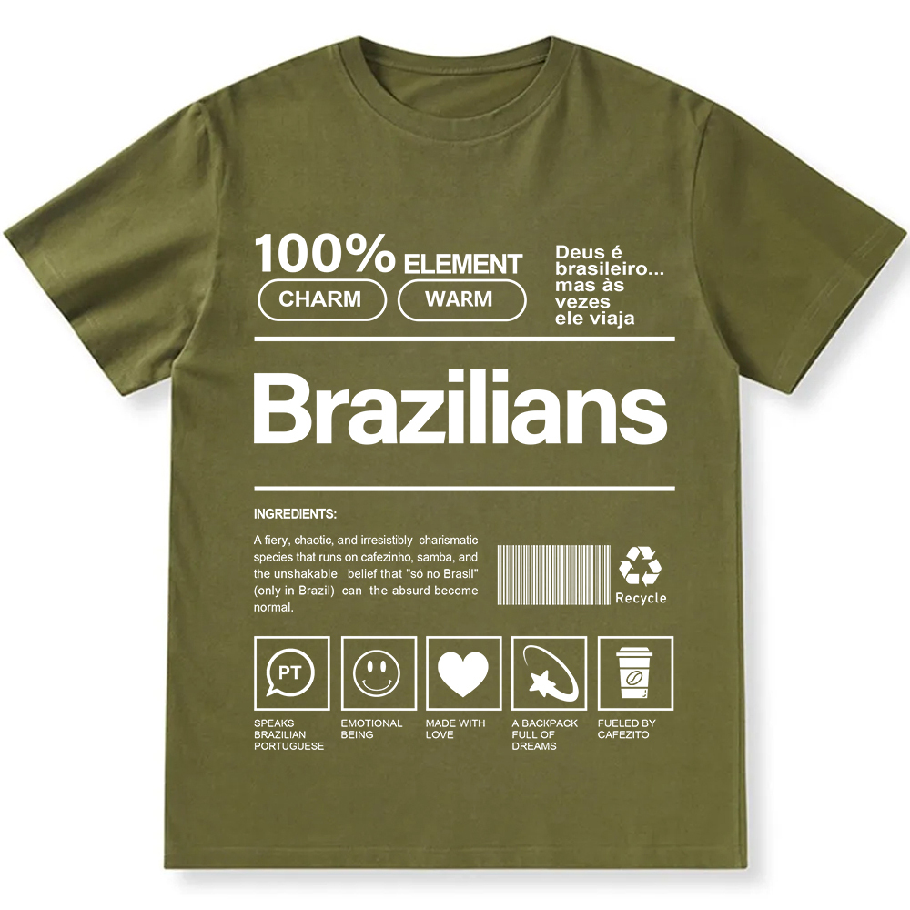 Brazilians Unisex Fit  Cotton T-Shirt wearishow