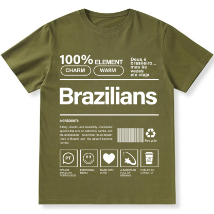 Brazilians Unisex Fit  Cotton T-Shirt wearishow