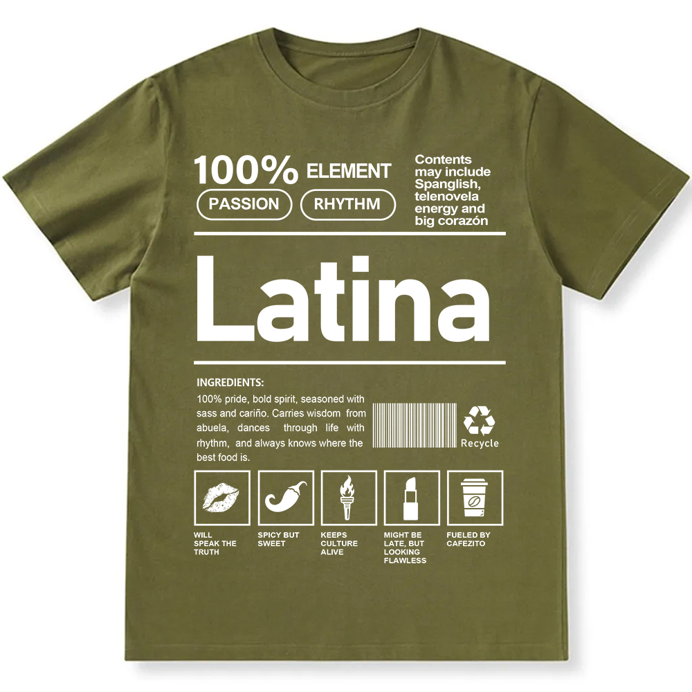 Latina Unisex Fit  Cotton T-Shirt wearishow